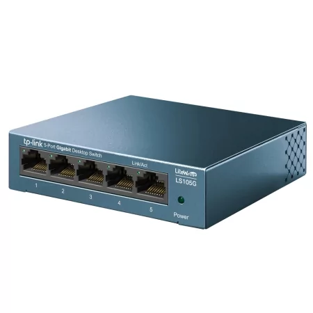 Kontrolsat - Switch 5 Portas Metálico TP-Link - LS105G - Gigabit Kontrolsat - Switch 5 Portas Metálico TP-Link - LS105G - Gigabit