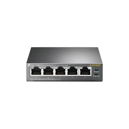 Kontrolsat - Switch POE 5 Portas TP-Link - TL-SG1005P - Gigabit