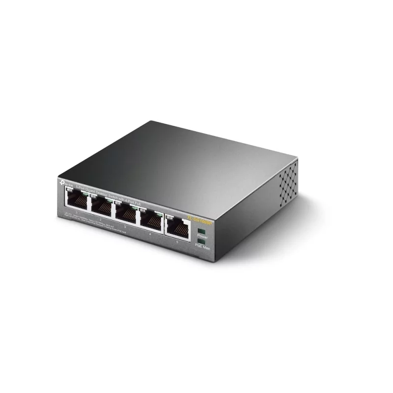 Kontrolsat - Switch POE 5 Portas TP-Link - TL-SG1005P - Gigabit