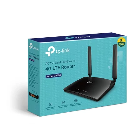 Kontrolsat - Router 4G LTE Wi-Fi Archer MR200 AC750 Dual Band com 2 Antenas e OneMesh™ - TP-Link Kontrolsat - Router 4G LTE Wi-Fi Archer MR200 AC750 Dual Band com 2 Antenas e OneMesh™ - TP-Link