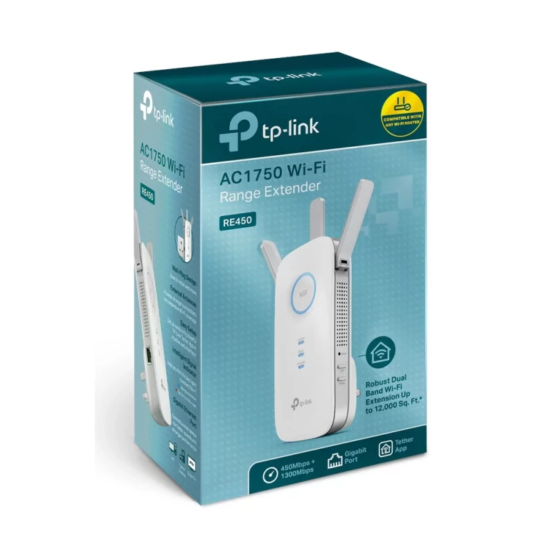 Kontrolsat - TP-Link Dual Band Wi-Fi Repeater - RE450- AC1750