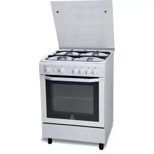 Kontrolsat - Indesit Natural Gas Monoblock Stove - 4 Burners - 60cm - White - I6GG1F(W)/I
