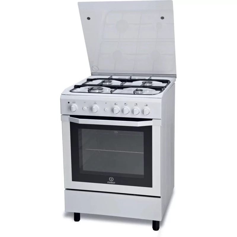 Kontrolsat - Indesit Natural Gas Monoblock Stove - 4 Burners - 60cm - White - I6GG1F(W)/I Kontrolsat - Indesit Natural Gas Monoblock Stove - 4 Burners - 60cm - White - I6GG1F(W)/I