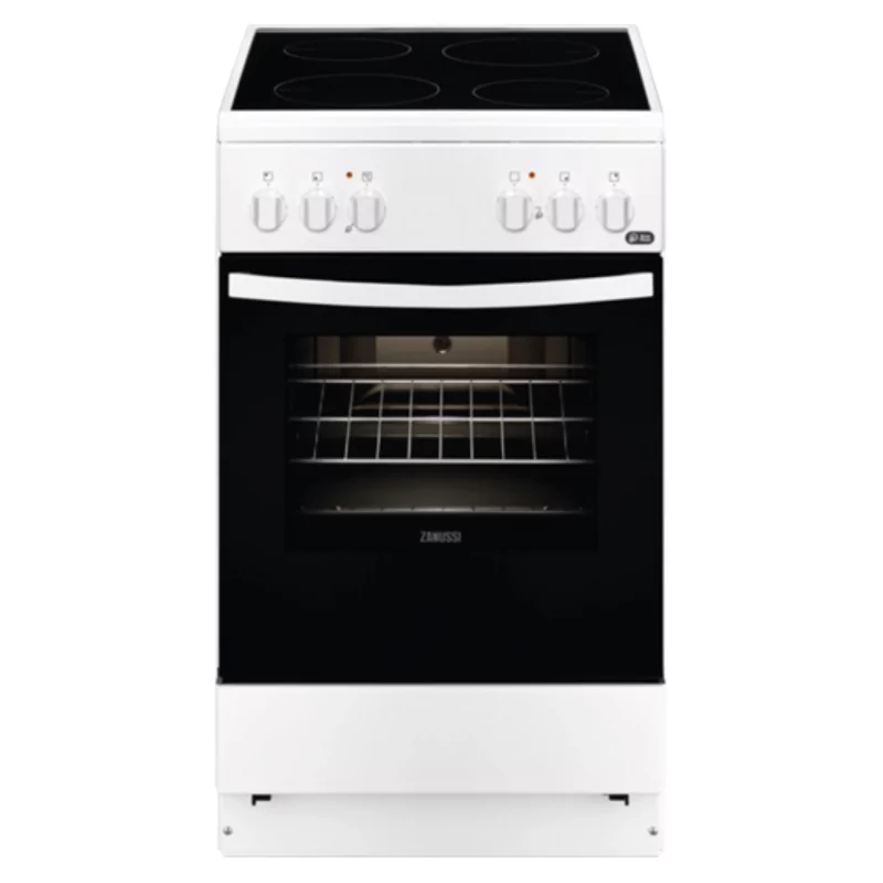 Kontrolsat - Fogão Vitrocerâmica Zanussi - 4 Zonas - 58L - Branco - ZCV540G1WA