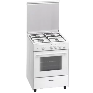 Kontrolsat - Fogão Monobloco Gás Butano Meireles - 4 Queimadores - 60cm - 49L - Branco - G 600 W