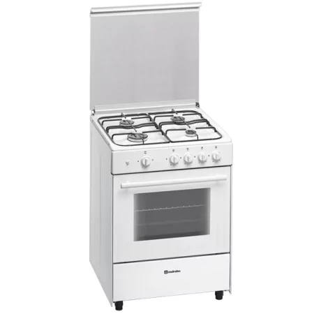 Kontrolsat - Meireles Butane Gas Monobloc Stove - 4 Burners - 60cm - 49L - White - G 600 W Kontrolsat - Meireles Butane Gas Monobloc Stove - 4 Burners - 60cm - 49L - White - G 600 W