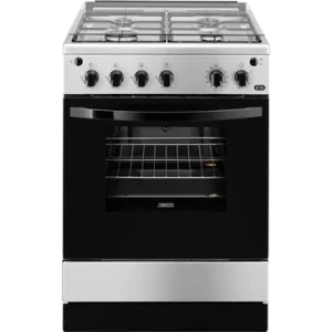 Kontrolsat - Zanussi Monobloc Butane Gas Stove - 4 Burners - 60cm - 53L - Stainless Steel - ZCG61281XA