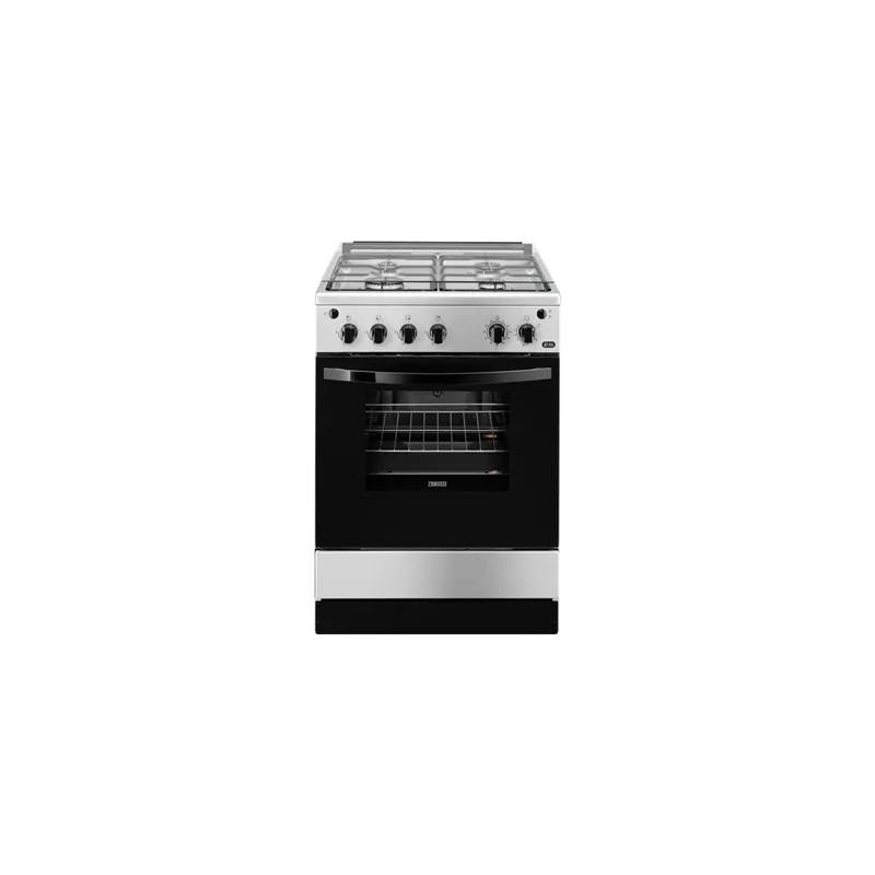 Kontrolsat - Fogão Monobloco Gás Butano Zanussi - 4 Queimadores - 60cm - 53L - Inox - ZCG61281XA Kontrolsat - Fogão Monobloco Gás Butano Zanussi - 4 Queimadores - 60cm - 53L - Inox - ZCG61281XA