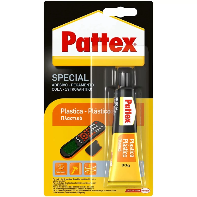 Kontrolsat - Pattex Special Plastics Glue (Ref: 96647) - Water Resistant, 30g