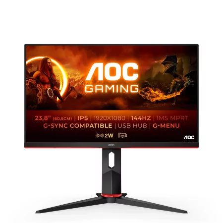 Kontrolsat - Monitor IPS LED 24" AOC - 24G2U/BK - 144Hz 4K