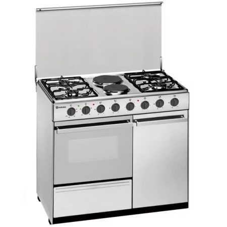 Kontrolsat - Fogão a Gás Meireles - 4 Queimadores - 59L - Inox - E 920 X Kontrolsat - Fogão a Gás Meireles - 4 Queimadores - 59L - Inox - E 920 X