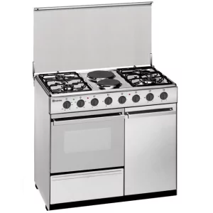 Kontrolsat - Meireles Gas Stove - 4 Burners - 59L - Stainless Steel - E 920 X Natural