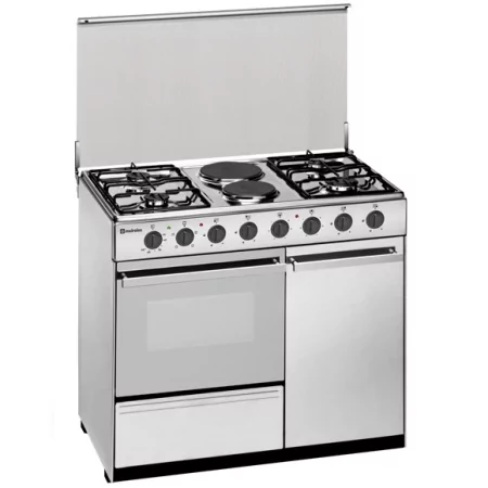 Kontrolsat - Meireles Gas Stove - 4 Burners - 59L - Stainless Steel - E 920 X Natural