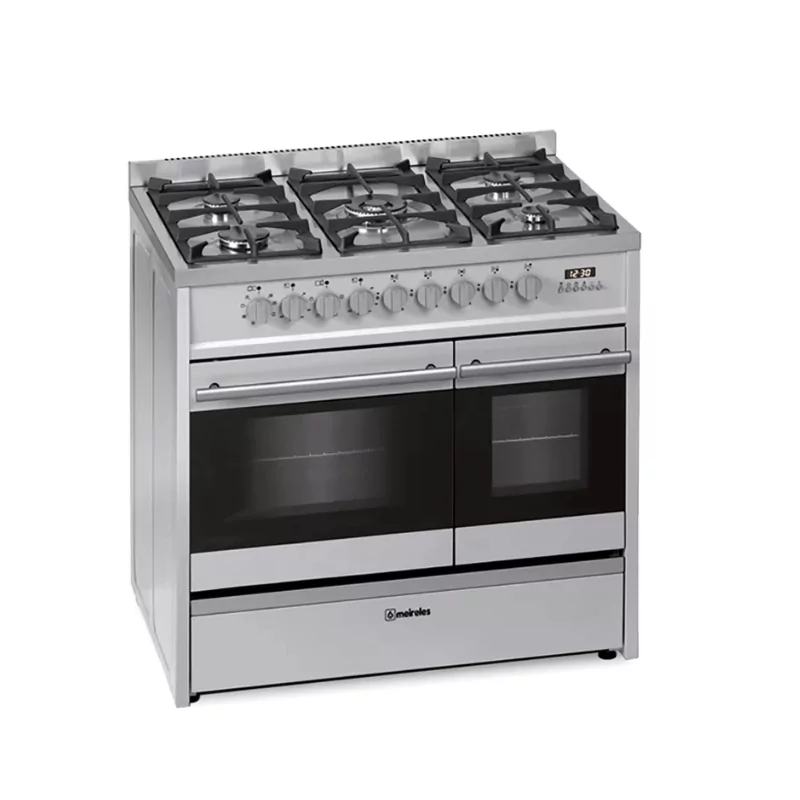 Kontrolsat - Fogão Misto Meireles - 121L - 5 Queimadores - Inox - E 916 X