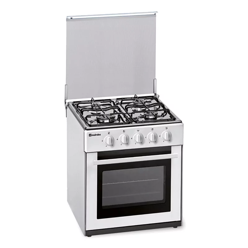 Kontrolsat - Meireles Gas Stove - 55L - 4 Burners - Stainless Steel - N 500 W