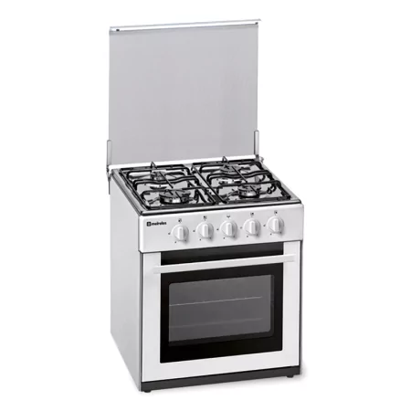Kontrolsat - Meireles Gas Stove - 55L - 4 Burners - Stainless Steel - N 500 W