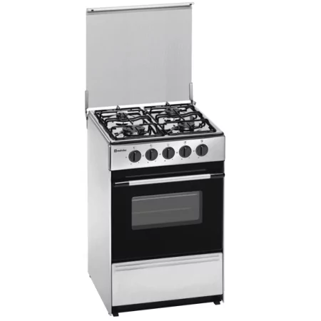 Kontrolsat - Meireles Gas Stove - 55L - 4 Burners - Stainless Steel - N 510 X