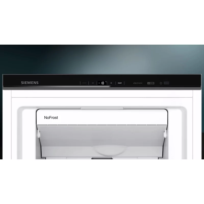 Kontrolsat - SIEMENS Upright Freezer GS36NAIEP - Frost Free 242L, Stainless Steel