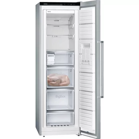 Kontrolsat - SIEMENS Upright Freezer GS36NAIEP - Frost Free 242L, Stainless Steel