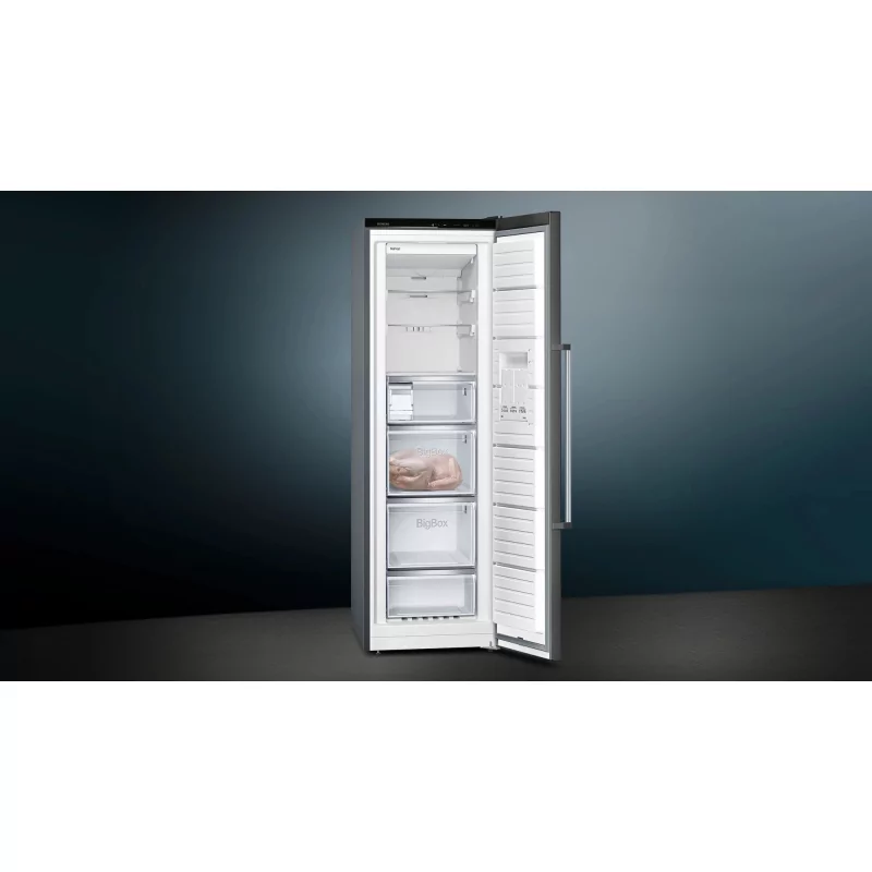 Kontrolsat - SIEMENS Vertical Freezer GS36NAXEP - No Frost 242L, Black