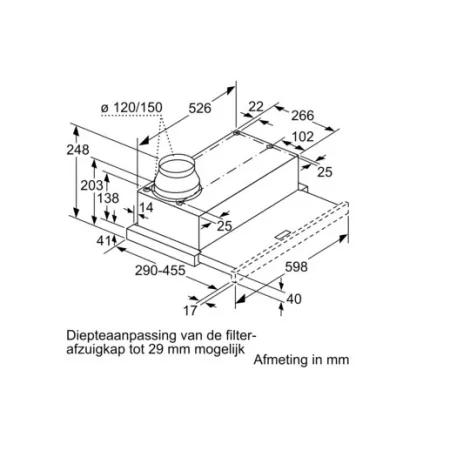 Kontrolsat - Siemens LI-64-MB-521 Hood - 389 m³/h Extraction, Grey