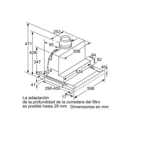 Kontrolsat - Siemens iQ300 LI-67-SA-531 Hood - 399 m³/h, Silver Kontrolsat - Siemens iQ300 LI-67-SA-531 Hood - 399 m³/h, Silver