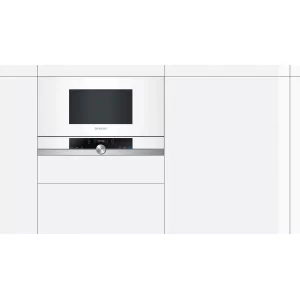 Kontrolsat - Microondas Embutido SIEMENS BF-634-LGW-1 (21 L - Sem Grill - Branco)