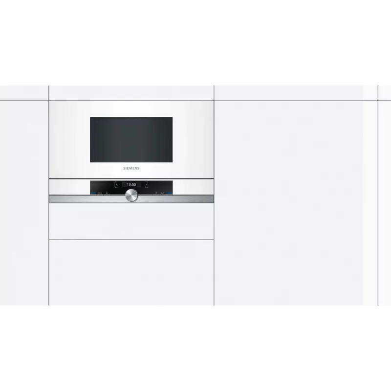 Kontrolsat - Microondas Embutido SIEMENS BF-634-LGW-1 (21 L - Sem Grill - Branco)