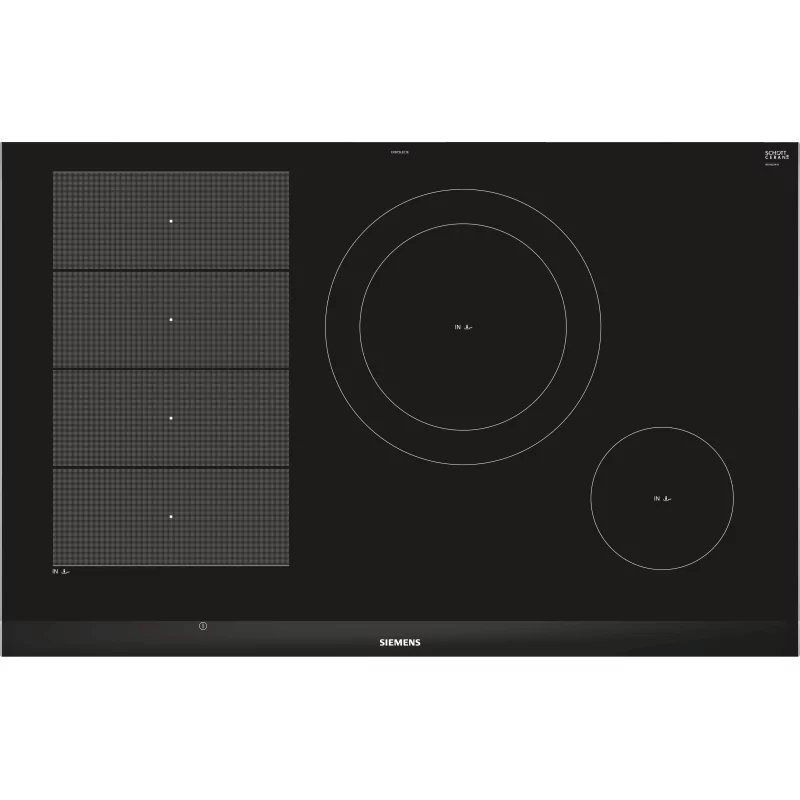 Kontrolsat - Siemens Induction Hob EX-875-LEC-1-E - 4 Zones with Boost, Black/Stainless