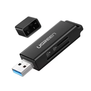 Kontrolsat - Leitor USB de Cartão SD/MicroSD CM104 UGREEN
