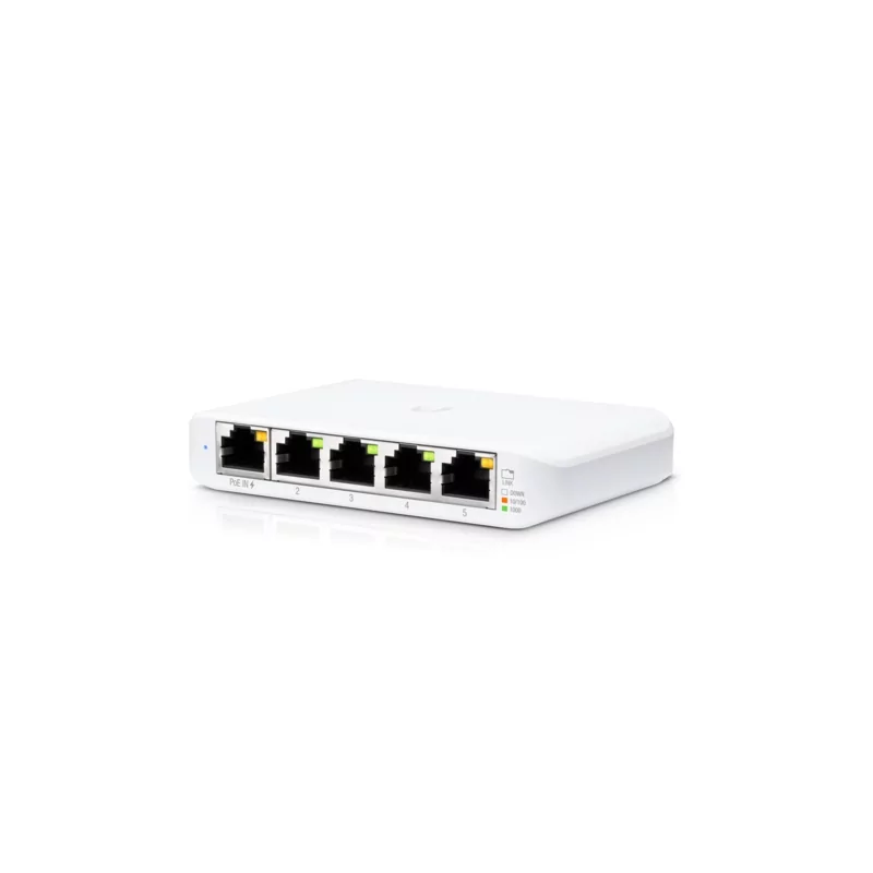 Kontrolsat - Switch Flex Mini - 5 Portas RJ45 - 1 Entrada PoE 802.3af