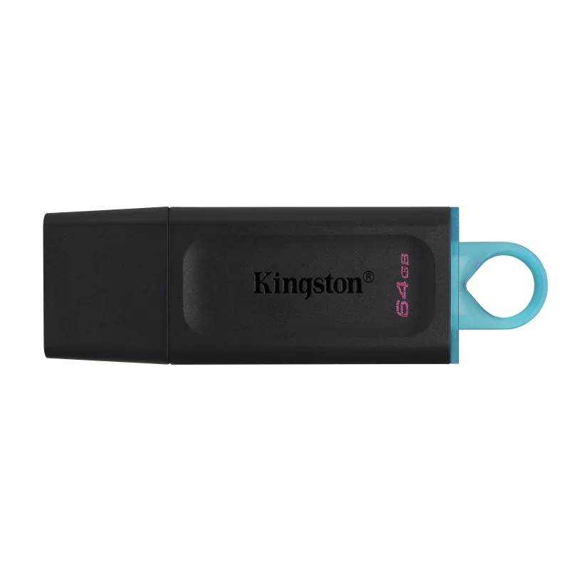 Kontrolsat - Pendrive 64gb Usb 3.2 Kingston Dt Exodia Preto / Turquesa