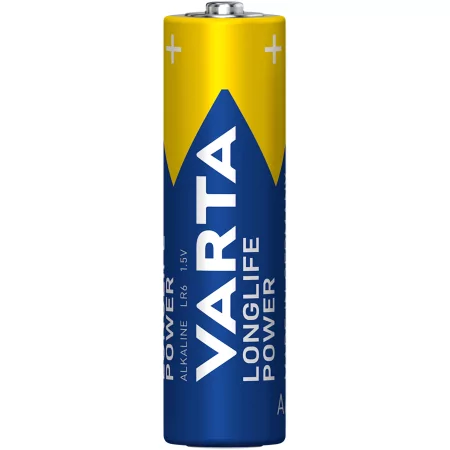 Kontrolsat - VARTA Longlife AA Batteries (Ref: 38430) - Maximum Durability, Blue/Gold