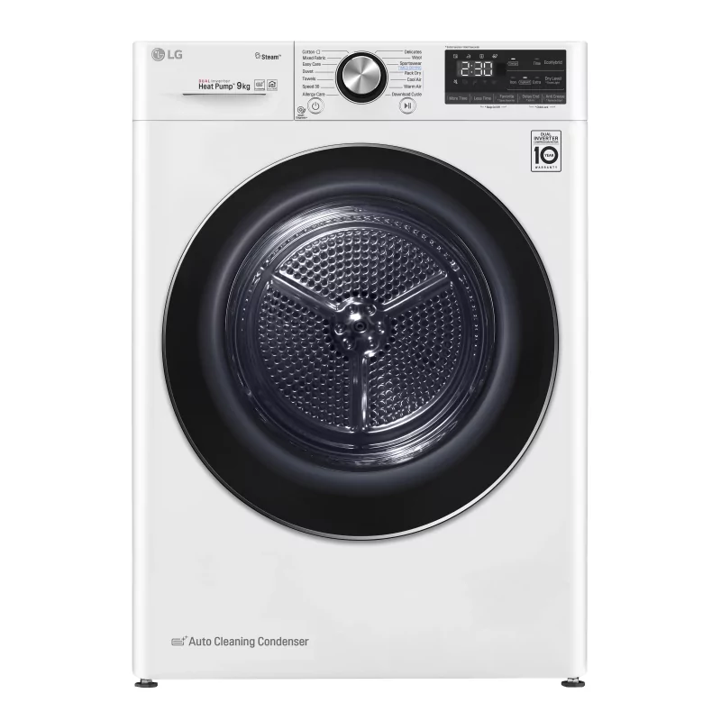 Kontrolsat - LG Clothes Dryer - 9 Kg - Heat Pump - RC90V9AV2W Kontrolsat - LG Clothes Dryer - 9 Kg - Heat Pump - RC90V9AV2W