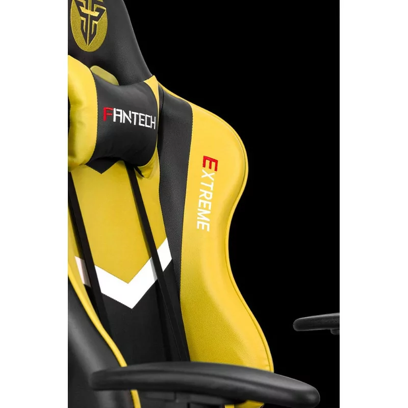 Cadeira Gaming Fantech Extreme GC180Y (Ate 120 kg - Altura Ajustavel - Amarelo)
