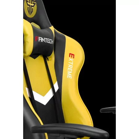 Cadeira Gaming Fantech Extreme GC180Y (Ate 120 kg - Altura Ajustavel - Amarelo)