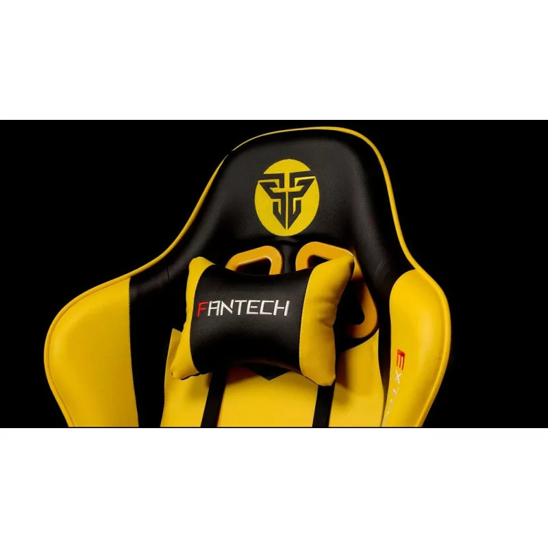 Fantech Gaming Chair Extreme GC180Y (Up to 120 kg - Adjustable Height - Yellow)