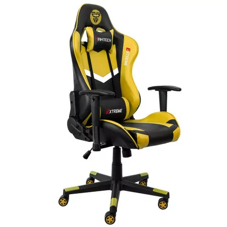 Cadeira Gaming Fantech Extreme GC180Y (Ate 120 kg - Altura Ajustavel - Amarelo)
