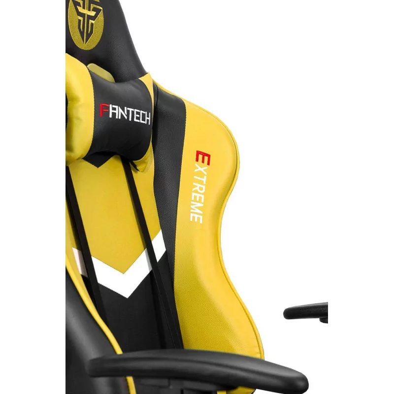 Cadeira Gaming Fantech Extreme GC180Y (Ate 120 kg - Altura Ajustavel - Amarelo)