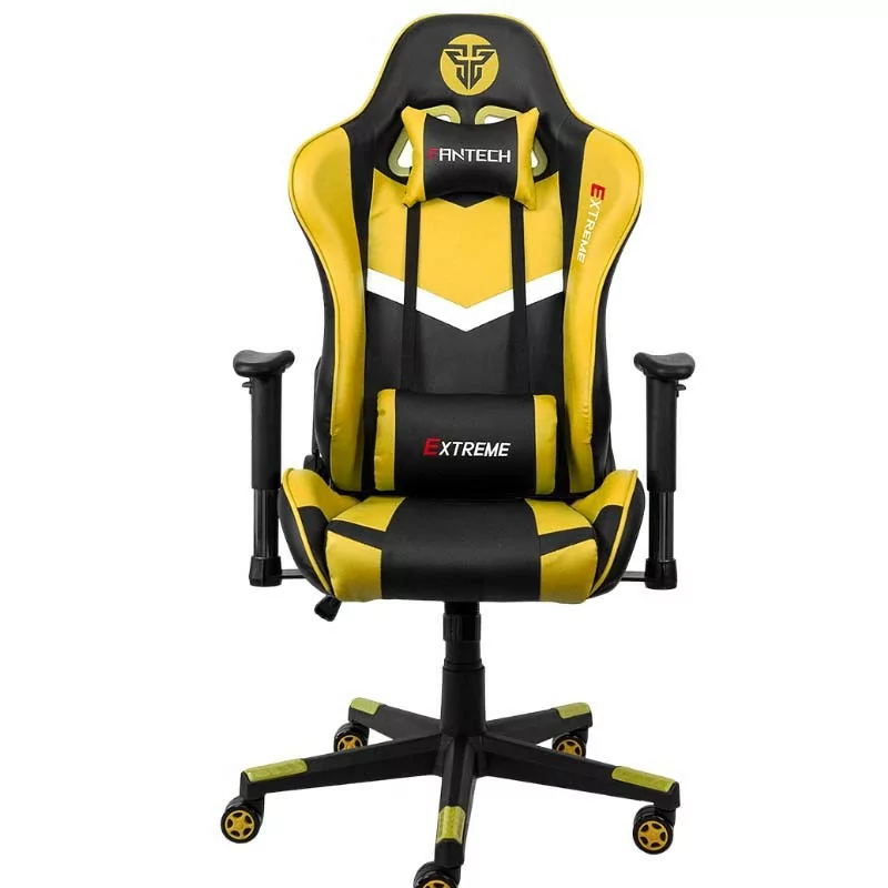 Cadeira Gaming Fantech Extreme GC180Y (Ate 120 kg - Altura Ajustavel - Amarelo) Cadeira Gaming Fantech Extreme GC180Y (Ate 120 kg - Altura Ajustavel - Amarelo)