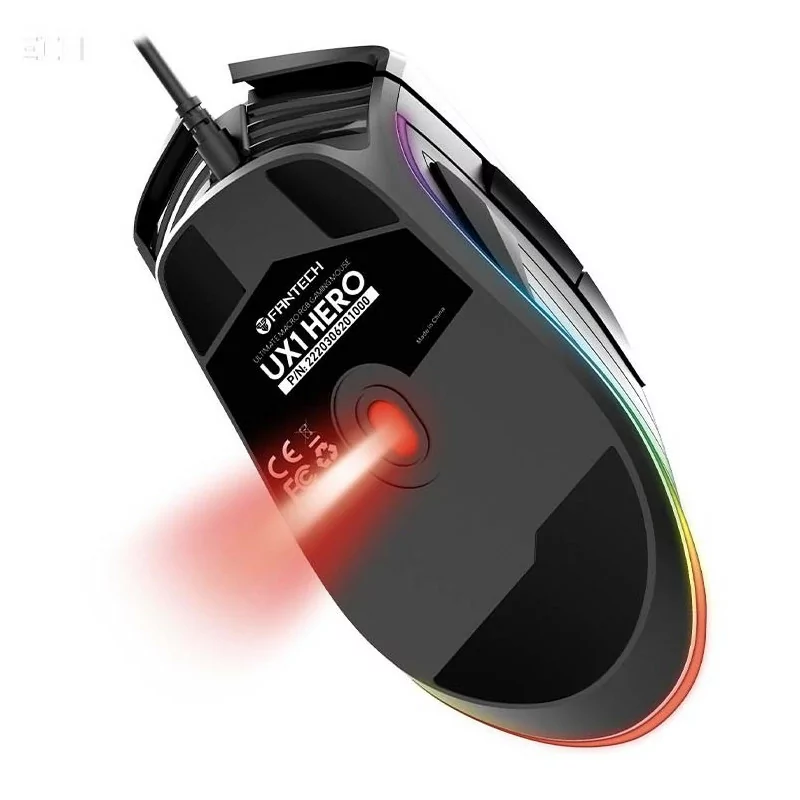 Rato Gaming Fantech Hero UX1 (16000 DPI - USB - Preto)