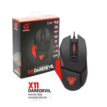 Fantech Gaming Mouse DareDevil X11 (8000 DPI - USB - Black)