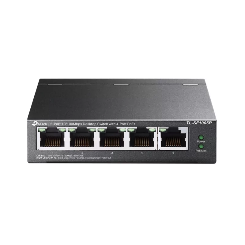 Kontrolsat - TP-Link 5-port 10/100Mbps POE Switch - TL-SF1005P