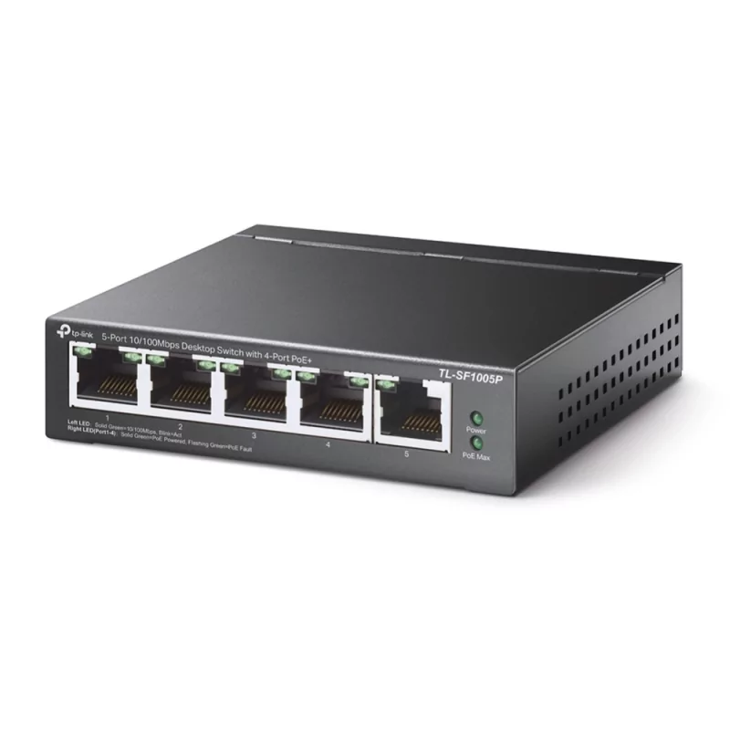 Kontrolsat - TP-Link 5-port 10/100Mbps POE Switch - TL-SF1005P