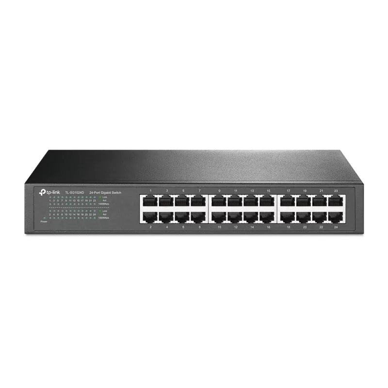 Kontrolsat - Switch Gigabit de Mesa ou Montável em Rack de 24 Portas - TL-SG1024D Kontrolsat - Switch Gigabit de Mesa ou Montável em Rack de 24 Portas - TL-SG1024D
