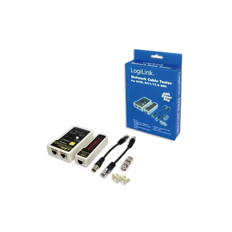 Kontrolsat - Testador Cabos Lan Logilink WZ0015 - RJ-11 RJ-12 RJ-45 Kontrolsat - Testador Cabos Lan Logilink WZ0015 - RJ-11 RJ-12 RJ-45