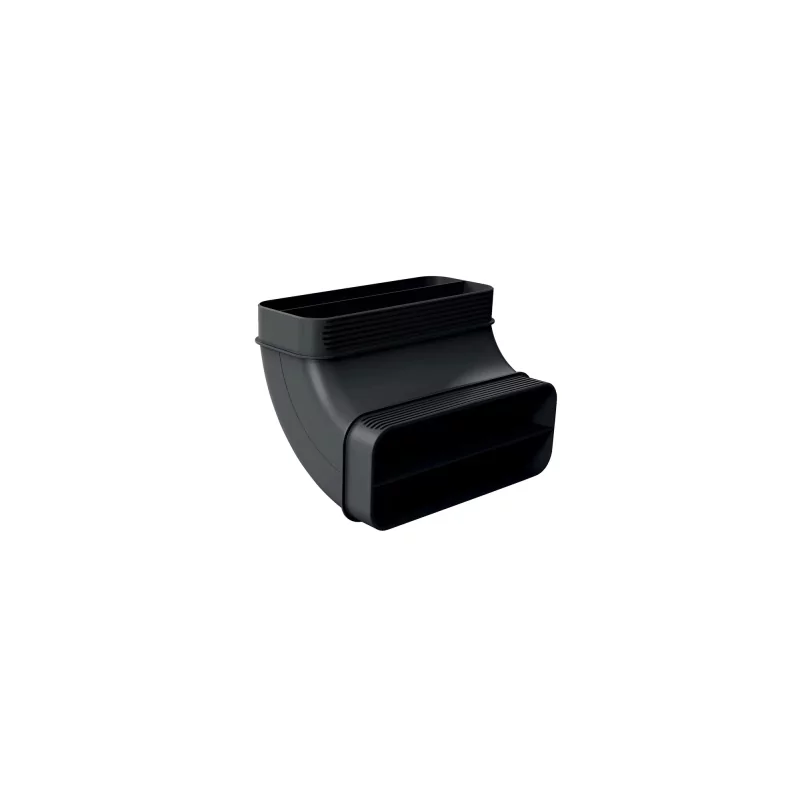 Kontrolsat - Curva 90º Vertical Tubo Plano SIEMENS HZ9VDSB2 - 70cm, Preto