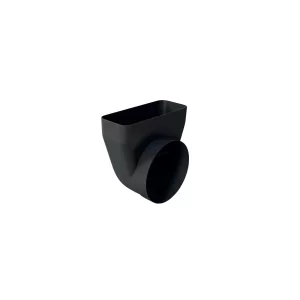 Kontrolsat - Adaptador Tubo Redondo-plano Curva 90º SIEMENS HZ9VDSI1 - Conexão Versátil, Preto