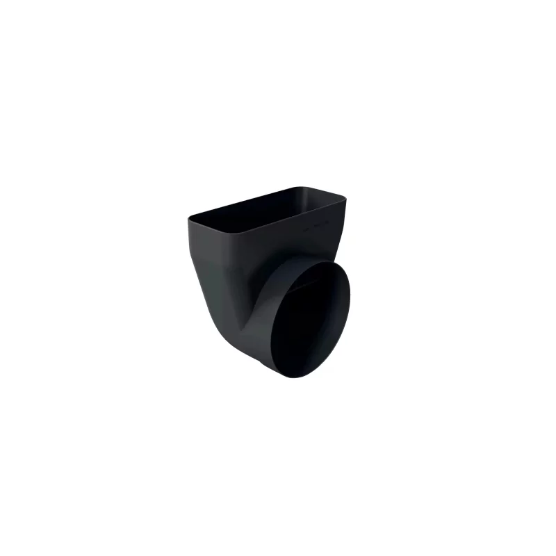 Kontrolsat - SIEMENS Round-Flat Tube Adapter 90° Curve HZ9VDSI1 - Versatile Connection, Black