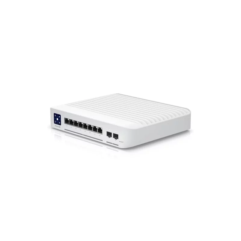 Kontrolsat - Ubiquiti Switch Enterprise 8 POE 120W / 10 Portas SFP+ - Gerenciável Branco